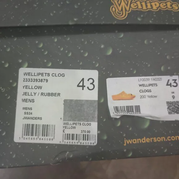 J.W. Anderson Wellipets   size 43 new UNISEX fit (11 M 13 W) - Picture 4 of 5